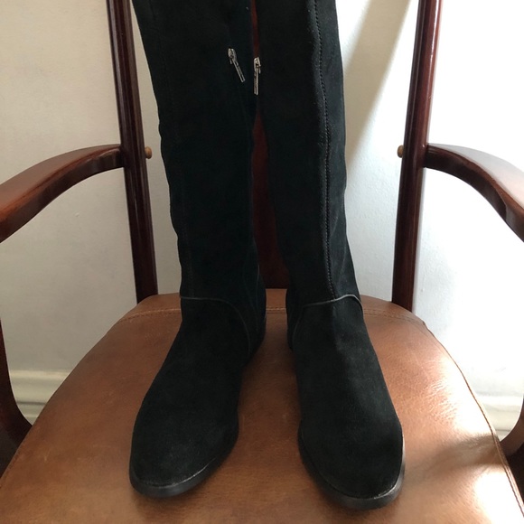 New UGG black suede riding boots sz 8 - Picture 2 of 12